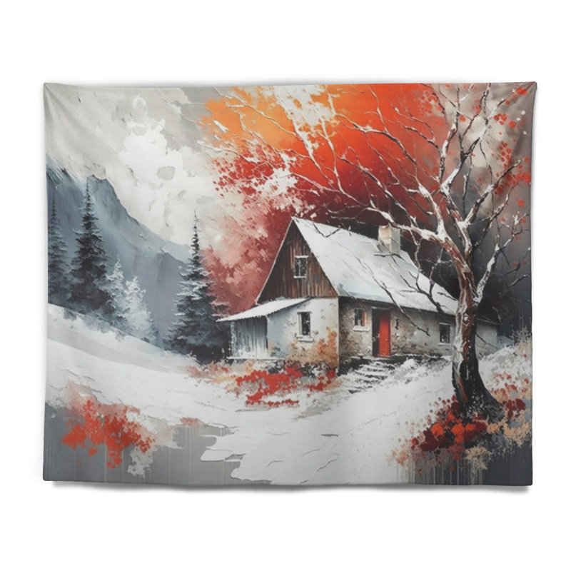 - Tapisserie murale paysage, H 50 po x l 60 po