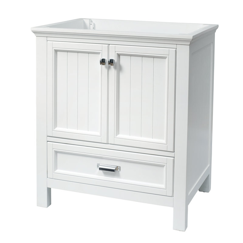 Brantley 30'' Single Bathroom Vanity Base Only in White