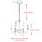 6 - Light Iron Dimmable Globe Chandelier