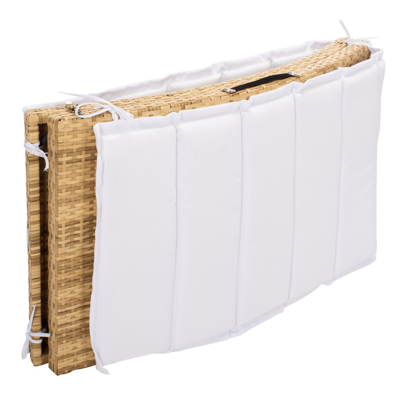 Ensemble de chaises longues 3 pièces Latéralria, Naturel
