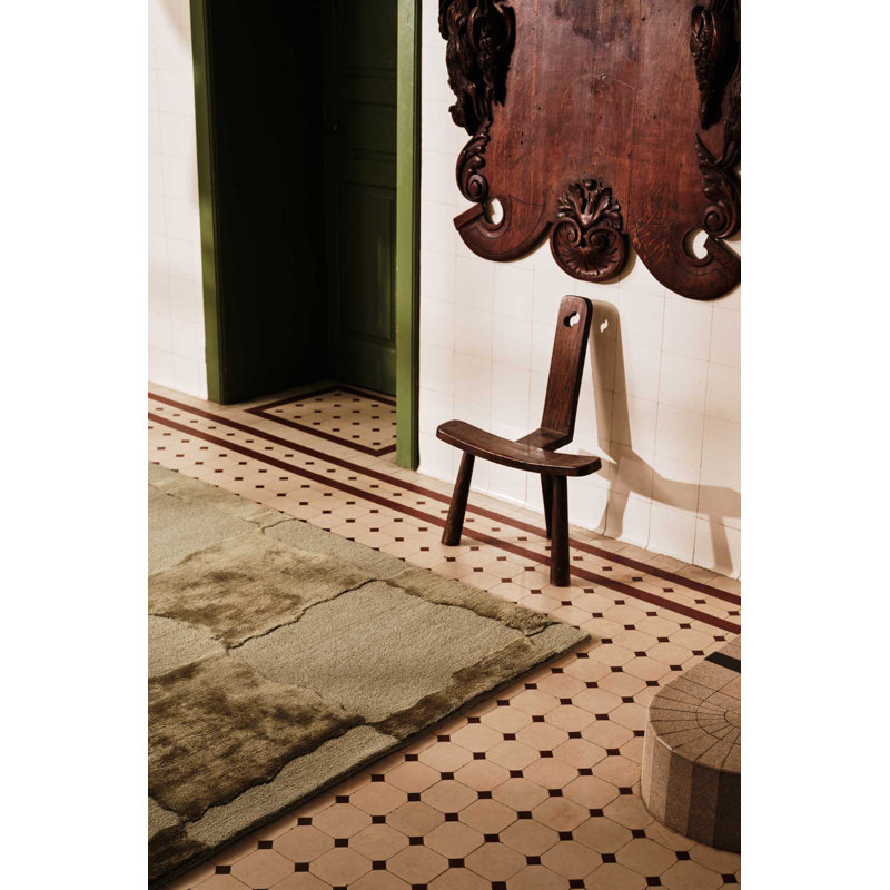 The Rug Company X Kelly Wearstler Arwen Area Rug, Moss, Rectangle 12' x 16'