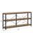 55” Industrial Console Table With Storage Shelves – Rustic Brown 4-Tier Sofa Table Behind Couch, Narrow Entryway Table With Open Display Shelves For Living Room, Hallway, Tv Stand Use