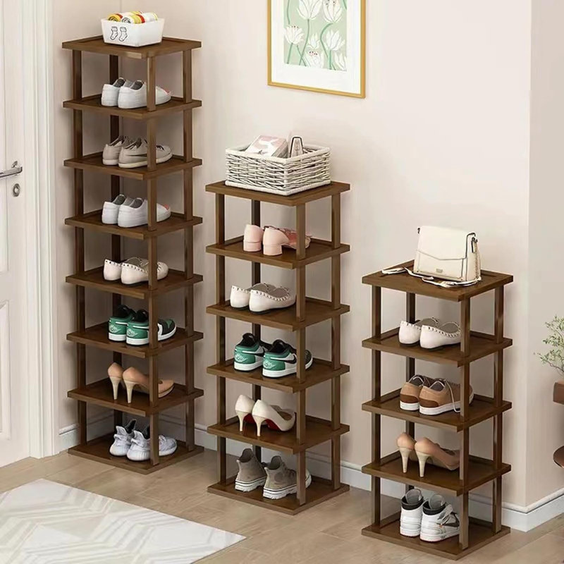 Range-chaussures vertical, organisateur de chaussures haut et étroit