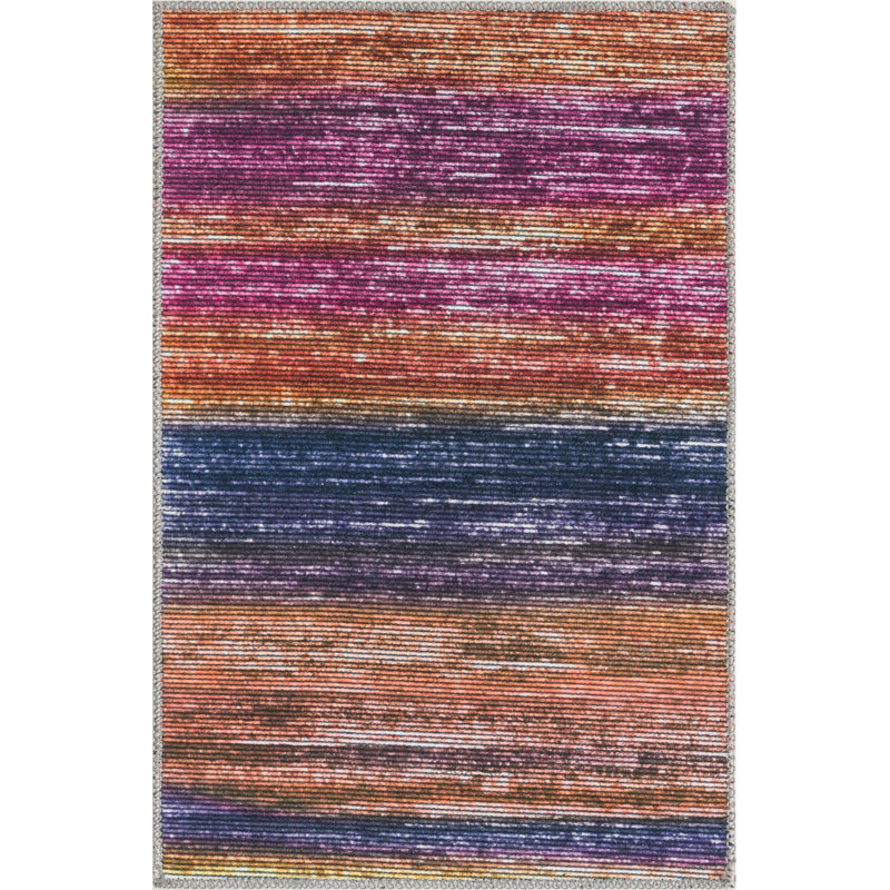 Ikhasa Chenille Abstract Indoor Rug, Rectangle 2' x 3'