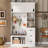 Wood Hall Tree for Organized Storage and Seating,Ideal for Hallway and Living Room Storage