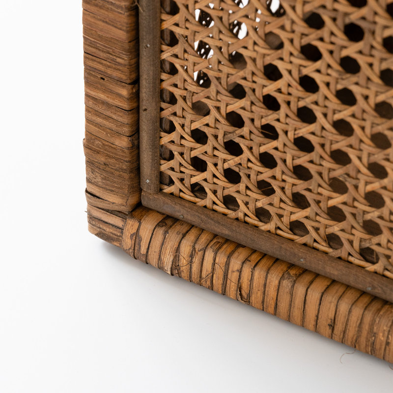 Ascano Nature Rattan Storage Box, Rattan Decorative Storage,Different Size