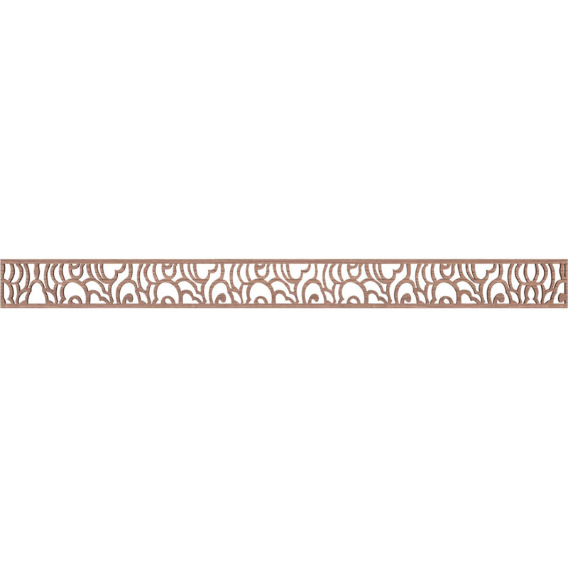 Moulure de panneau Springfield, Noyer, H 4 po x l 46,375 po x P 0,25 po