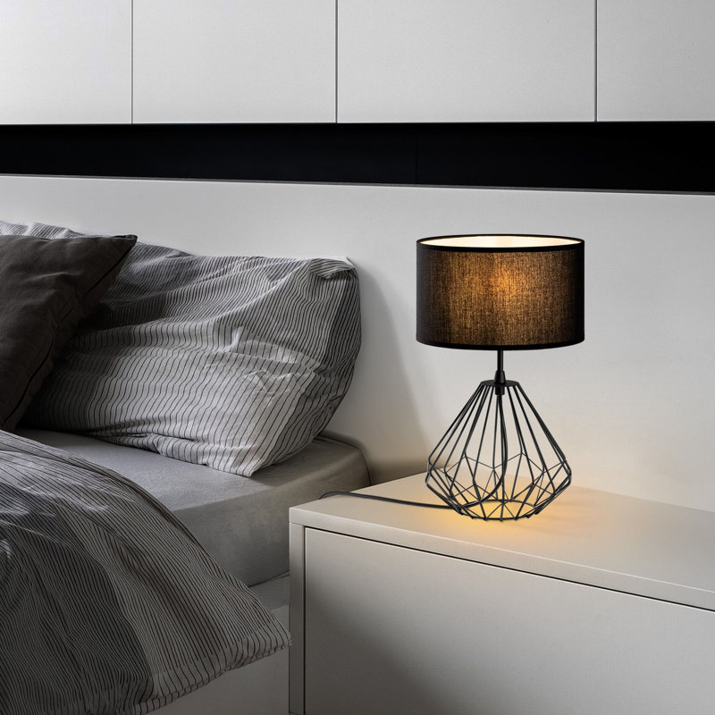 Table Lamp, Black, Black