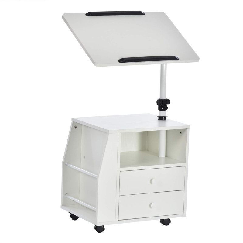 60cm W Steel Bedside Table