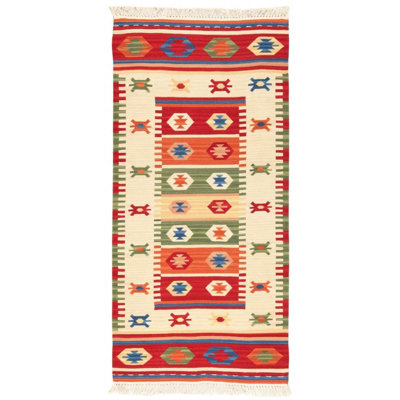 Shuler Ikat Hand Woven Area Rug Set