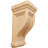 4 3/4"W x 5"D x 10"H Traditional Recessed Corbel, Rubberwood (6-Pack)-73318690-73567705