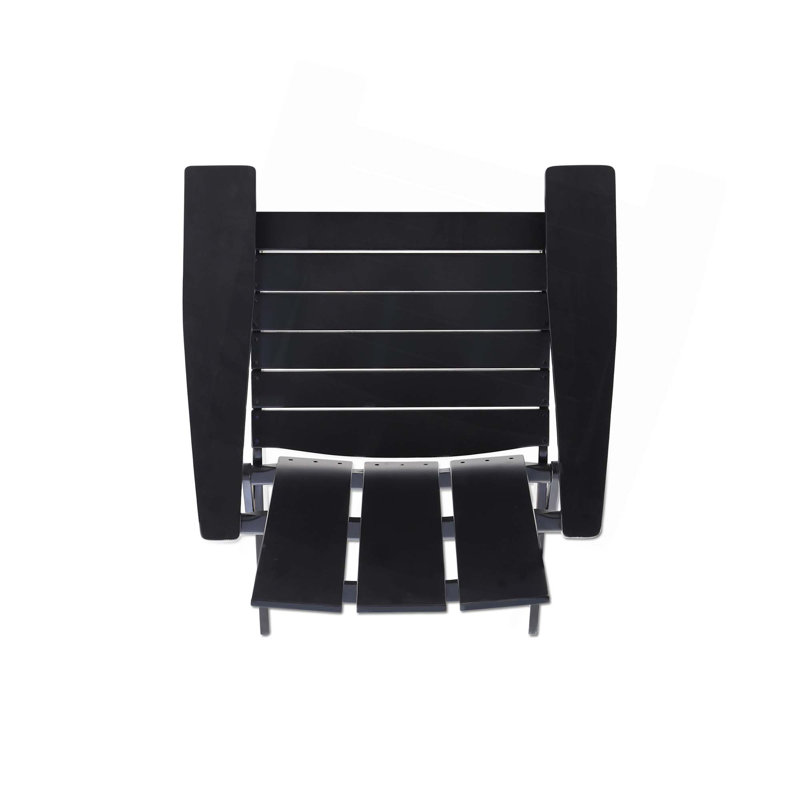 Chaise pliante Adirondack pour l'extérieur, Noir