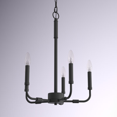 Aarshiya 5 - Light Steel Dimmable Chandelier