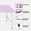 Table pliante portable de 4 pi avec capacité de 135 kg pour une utilisation intérieure et extérieure, légère et robuste pour les événements et le camping.-241597539