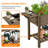Aliaya Solid Wood Elevated Garden Bed Planter Box with Removable Grow Grids-1728662880