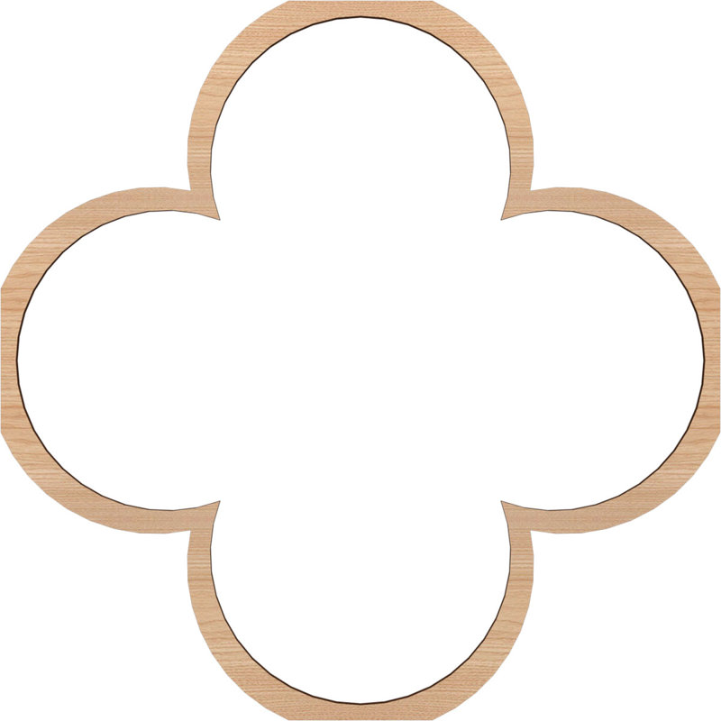 Panneaux muraux Woodall (paquet de 1), Noyer blanc, H 33 po x l 33 po x P 0,375 po
