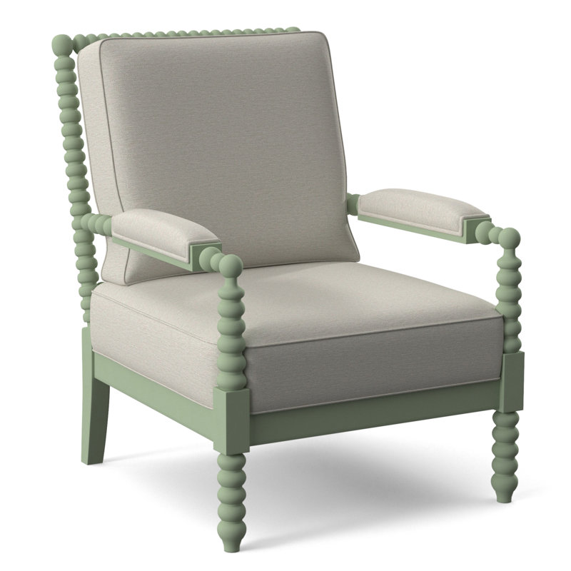 Fauteuil Jamilla Sabrina, Tissu blanc performance 0851-94, Truffe