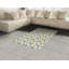 Tapis décoratif floral à haute densité en fibres de polyester-42029151