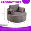 Fauteuil-lit moelleux de 50 po L en velours côtelé simple sans assemblage requis-1843446585