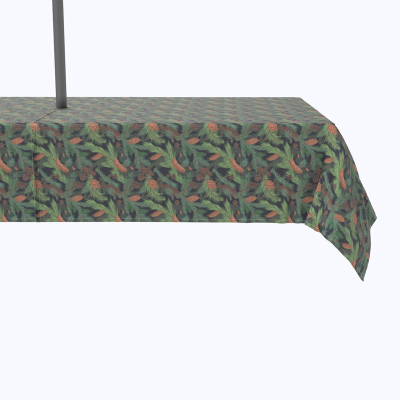 Dunwell Geometric Tablecloth, 120" L x 60" W
