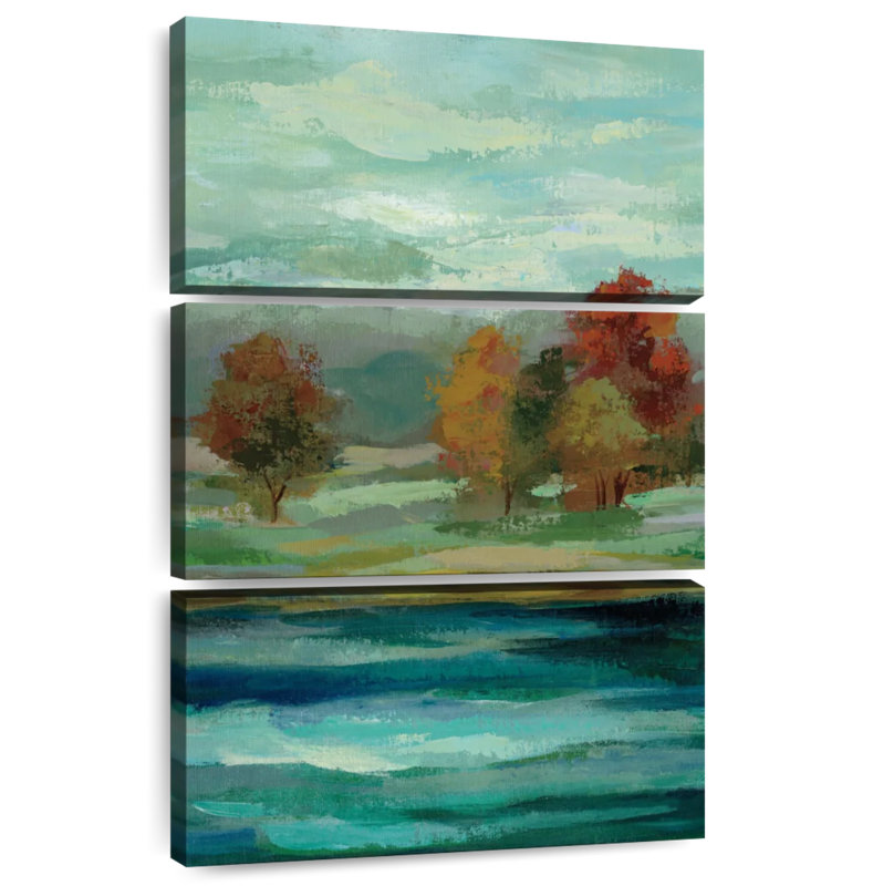 Avery Malachite Lake I, 74" H x 48" W