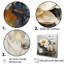 Or et lotus bleu en harmonie - impression-525030162-525030153