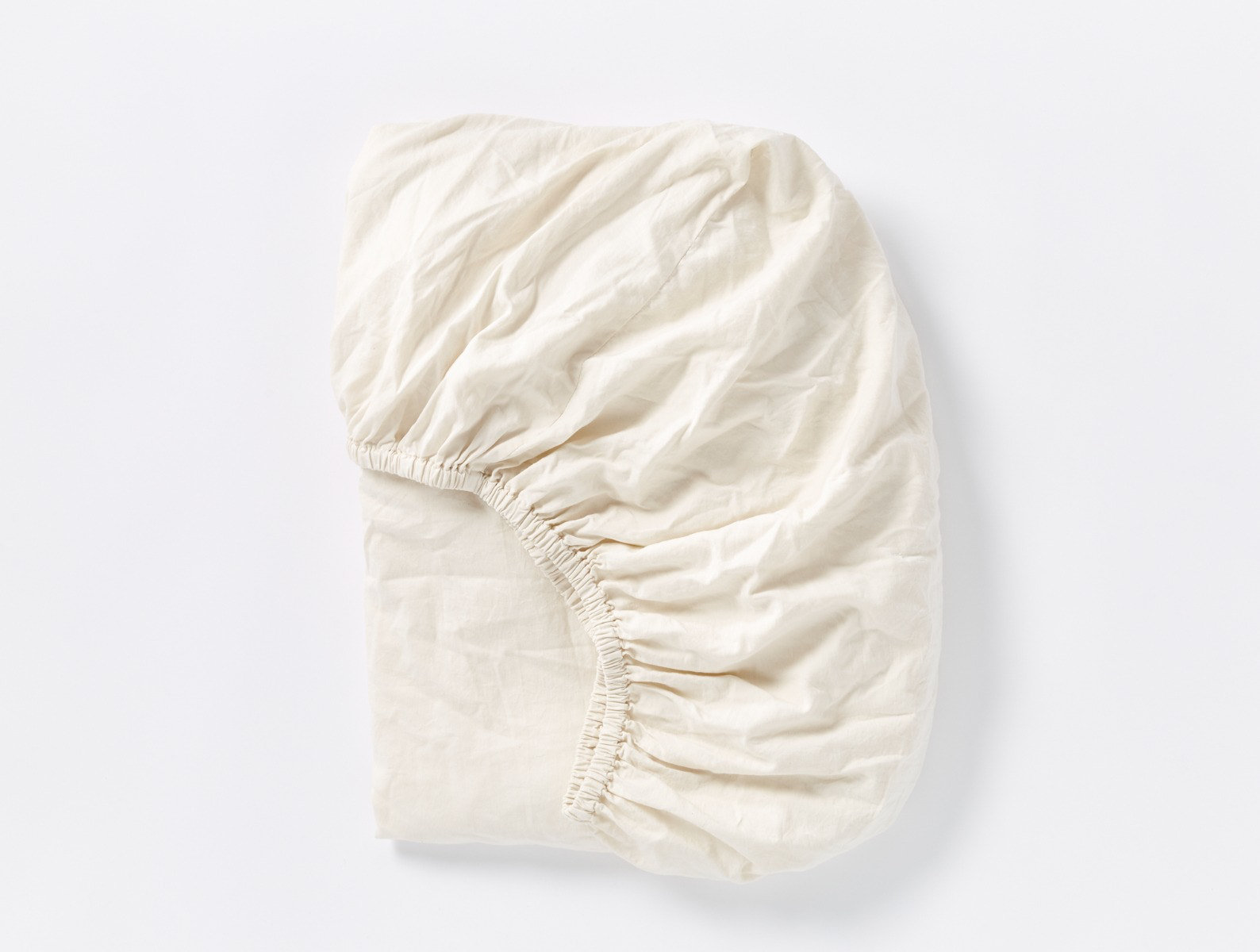 Cloud Soft Sateen 100% Cotton Sateen Fitted Sheet, Twin Fitted Sheet, Undyed