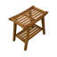 Banc de style spa à lattes en bambou l 19,5 po-1696788474