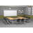 10 Person Training Meeting Seminar Tables with Modesty Panels and 10 Chairs Complete Set