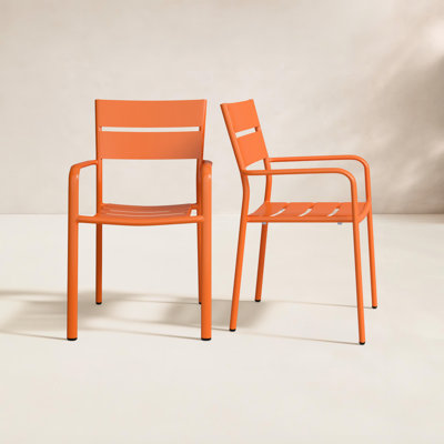 Ottie Stacking Patio Dining Armchair