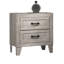 Table de chevet avec finition blanche délavée et élégante table de chevet 1Pc