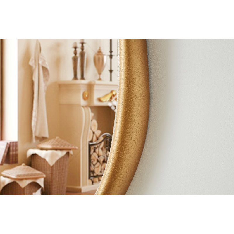 Raeana Polyresin Mirror, Brass, 45" x 27.5"
