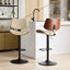 Tabourets de bar en bois cintré noyer noyer Mid Century Modern -2075093285-2075093291