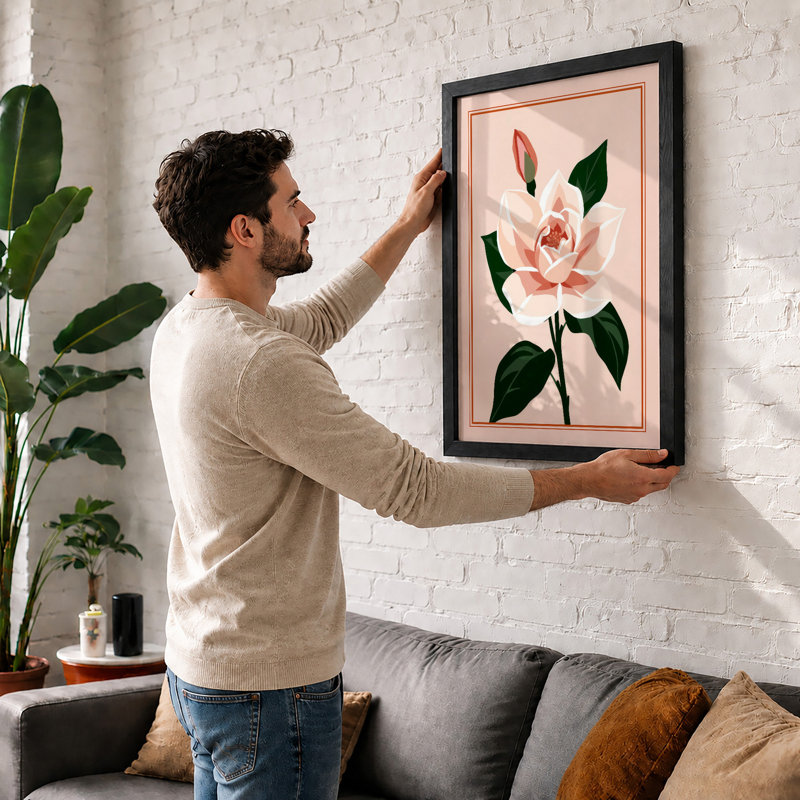 Classic Rose Study Botanical - Print, Unframed, A4 - 29.7 x 21.0 cm