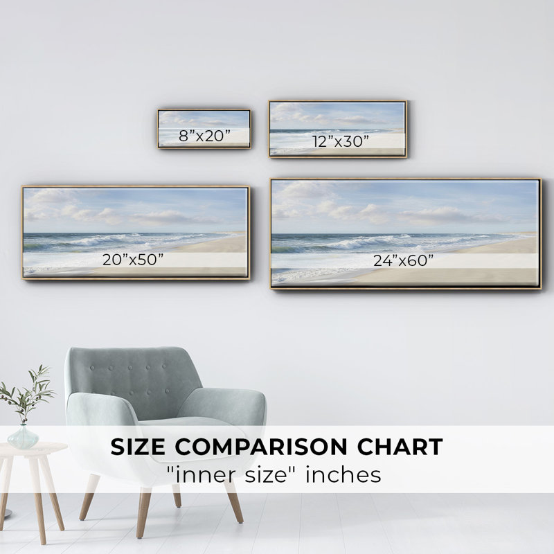 " Scenic Shores ", 20" H x 50" W x 1.5" D, Natural