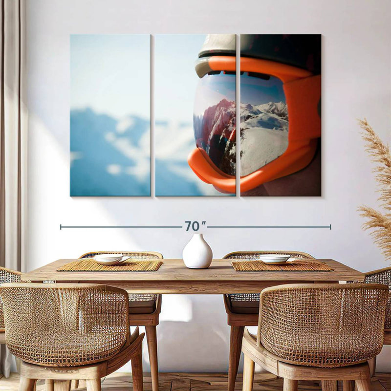 Sireci Ski Mask Mountain Reflection, 42" H x 65" W
