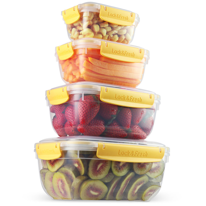 Doolam 48oz. Food Storage Container, Yellow