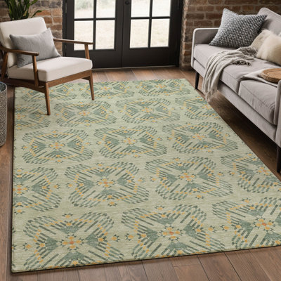 Machine Washable Indoor/Outdoor Chantille ACN2563 Geometric Rug