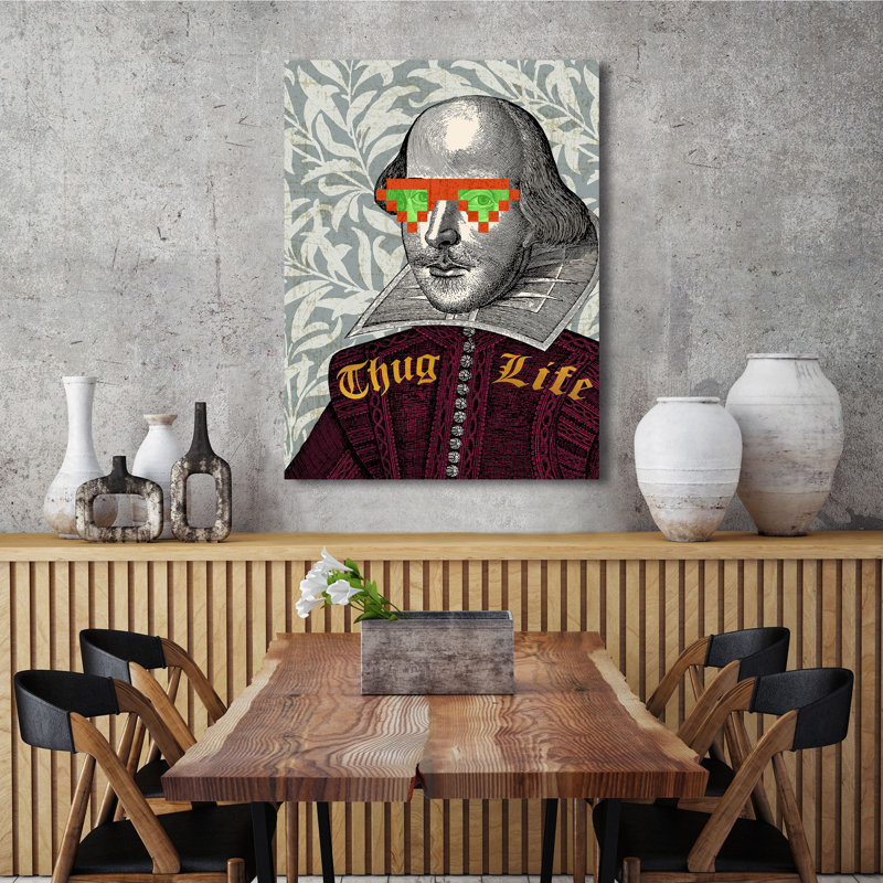 William Shakespeare by Matt Spencer - Wrapped Canvas Print, 100cm H x 70cm W
