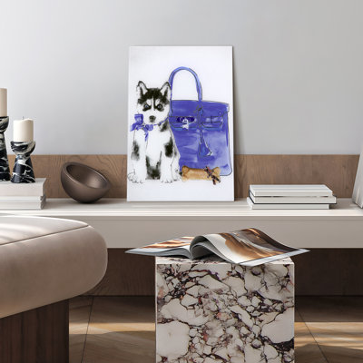 « husky », impression sur verre