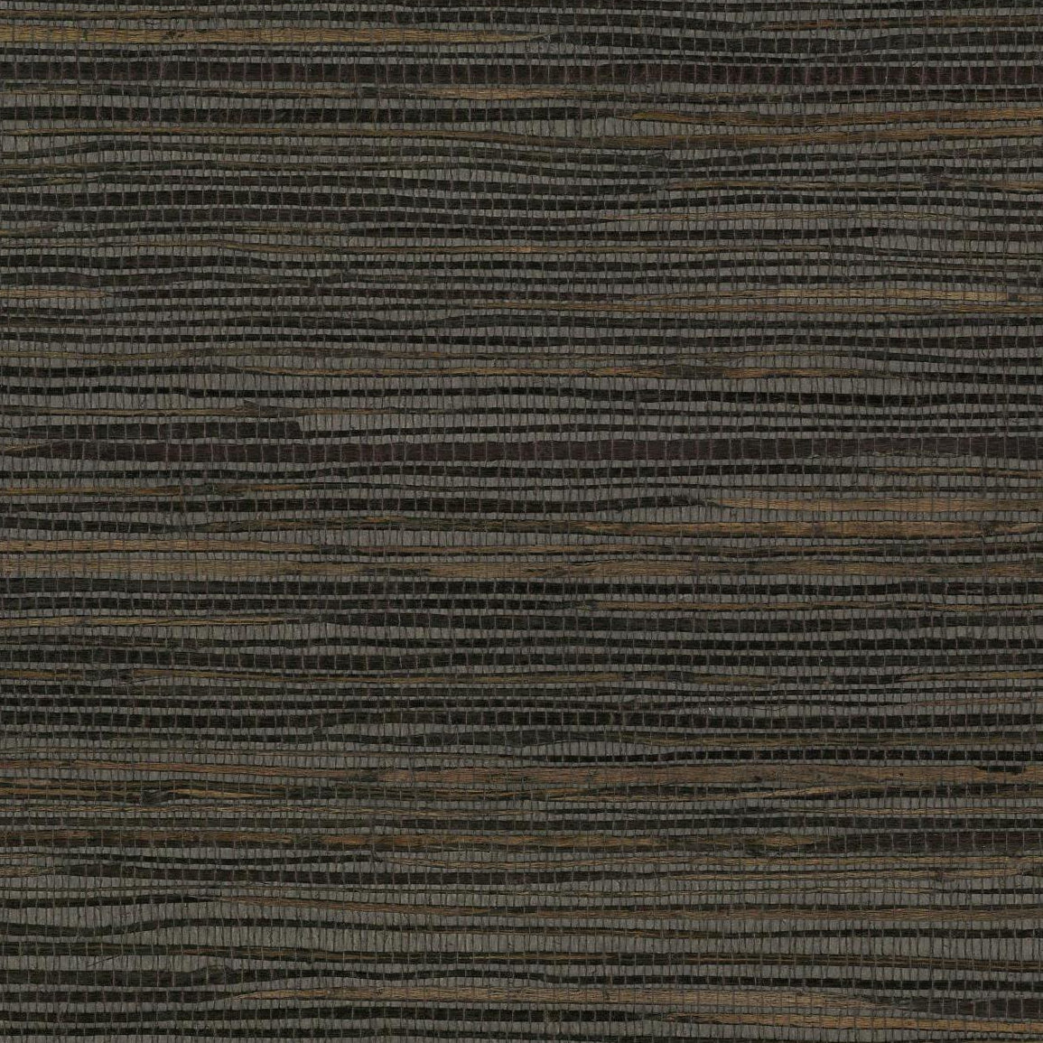 Wallace Grasscloth Wallpaper Double Roll, Black