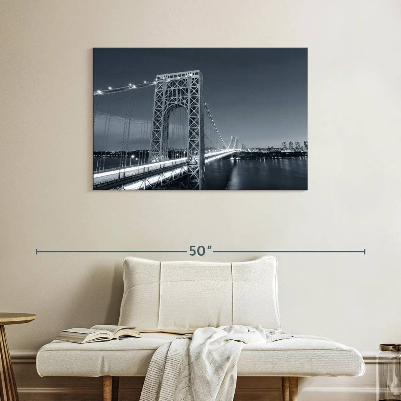 Lilie George, pont de Washington, H 26 po x l 39 po