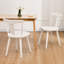 Chaise en bois massif Brannagh avec dossier en forme de Y de 19,3 po de largeur et de style scandinave moderne-836481025