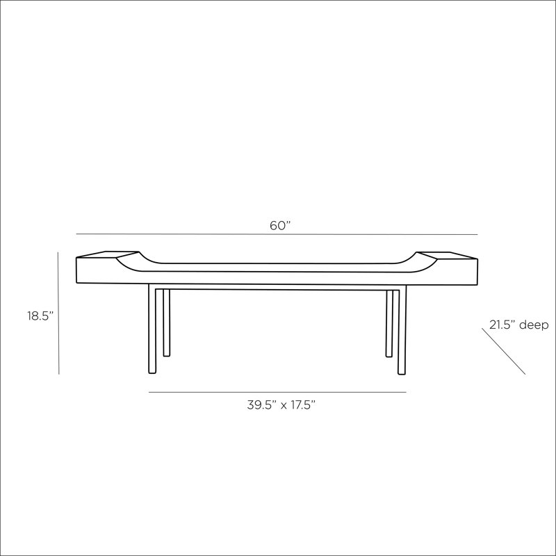 Solid Wood Bench