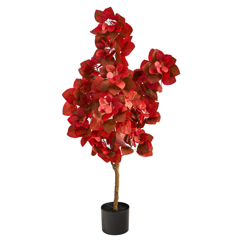 48'' Faux Pomegranate Tree in Pot Liner