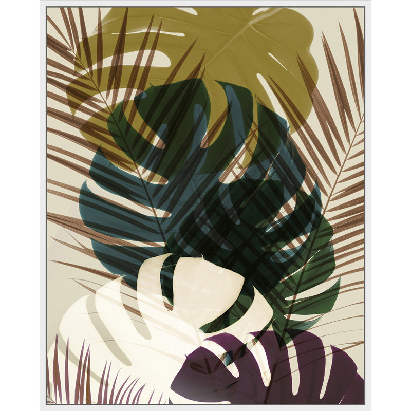 Exposure 1 - Peinture sur toile à cadre flottant, Cadre blanc, H 22 po x l 18 po x P 2 po