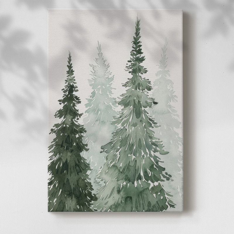 «Winter Washed Coppice II», reproduction sur toile, H 60 po x l 40 po x P 1,5 po