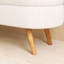 43,5 po Repose-pieds rectangulaire avec rangement beige
