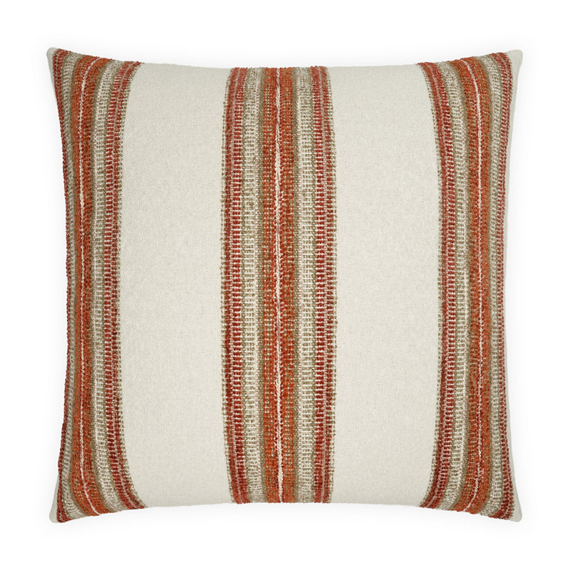 Symi Square Pillow Cover & Insert, Spice, Square 22"