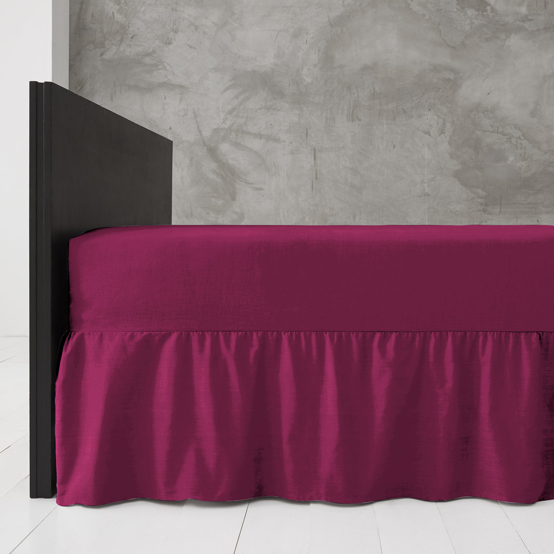 Premium Cotton Blend Plain Dyed Valance Sheet | Soft Durable and Breathable Luxury Bed Sheet for Ultimate Comfort